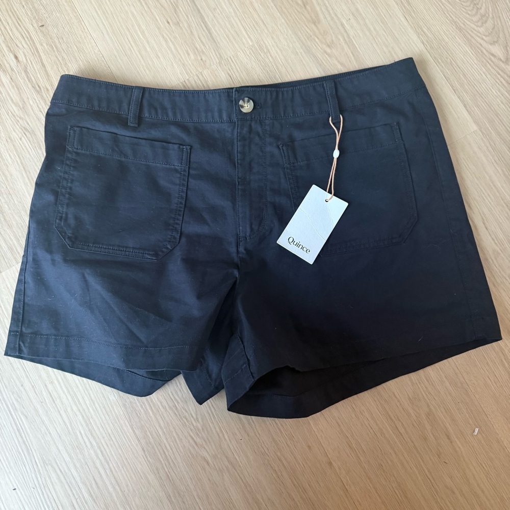 Quince Black High-Rise Utility Shorts - Picture 2 of 2